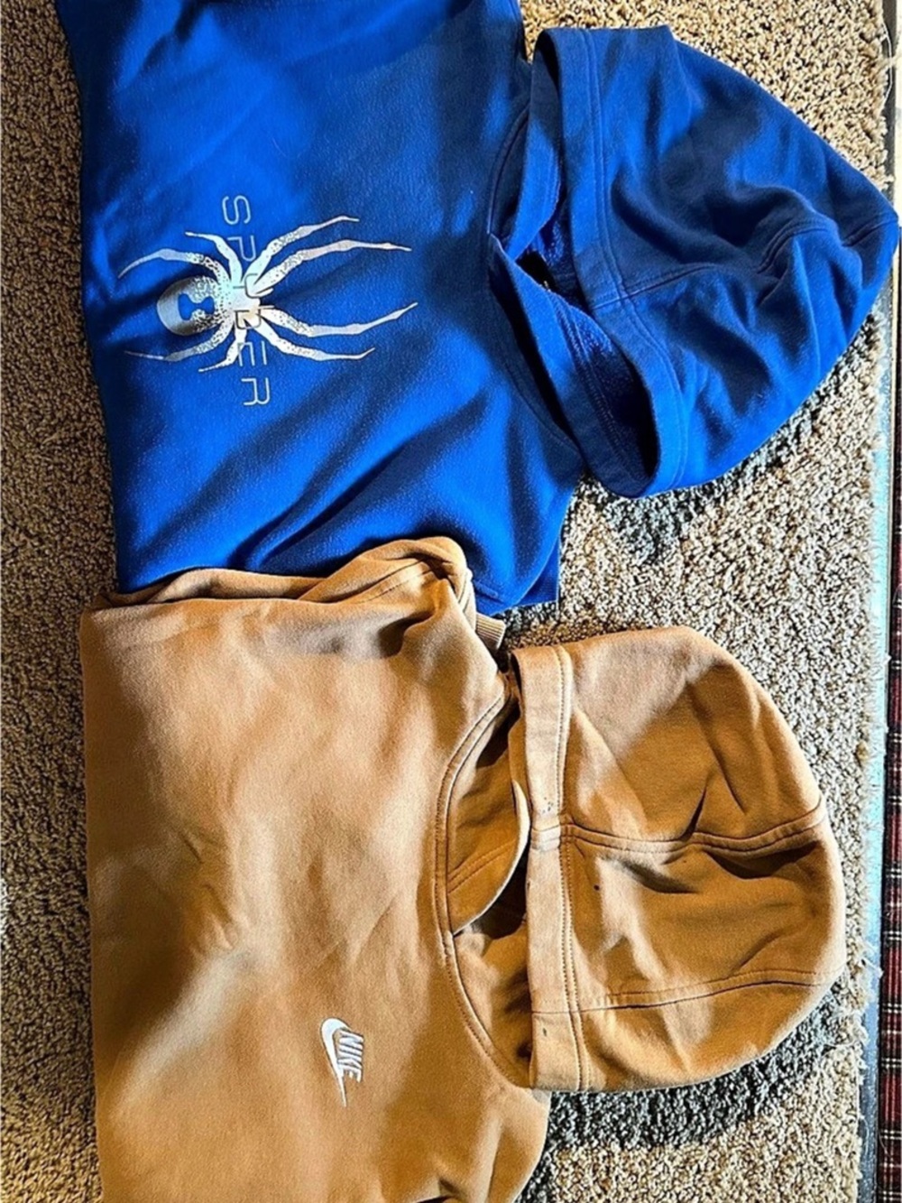 Nike Sportswear Club Fleece Pullover Hoodie Blue & Brown